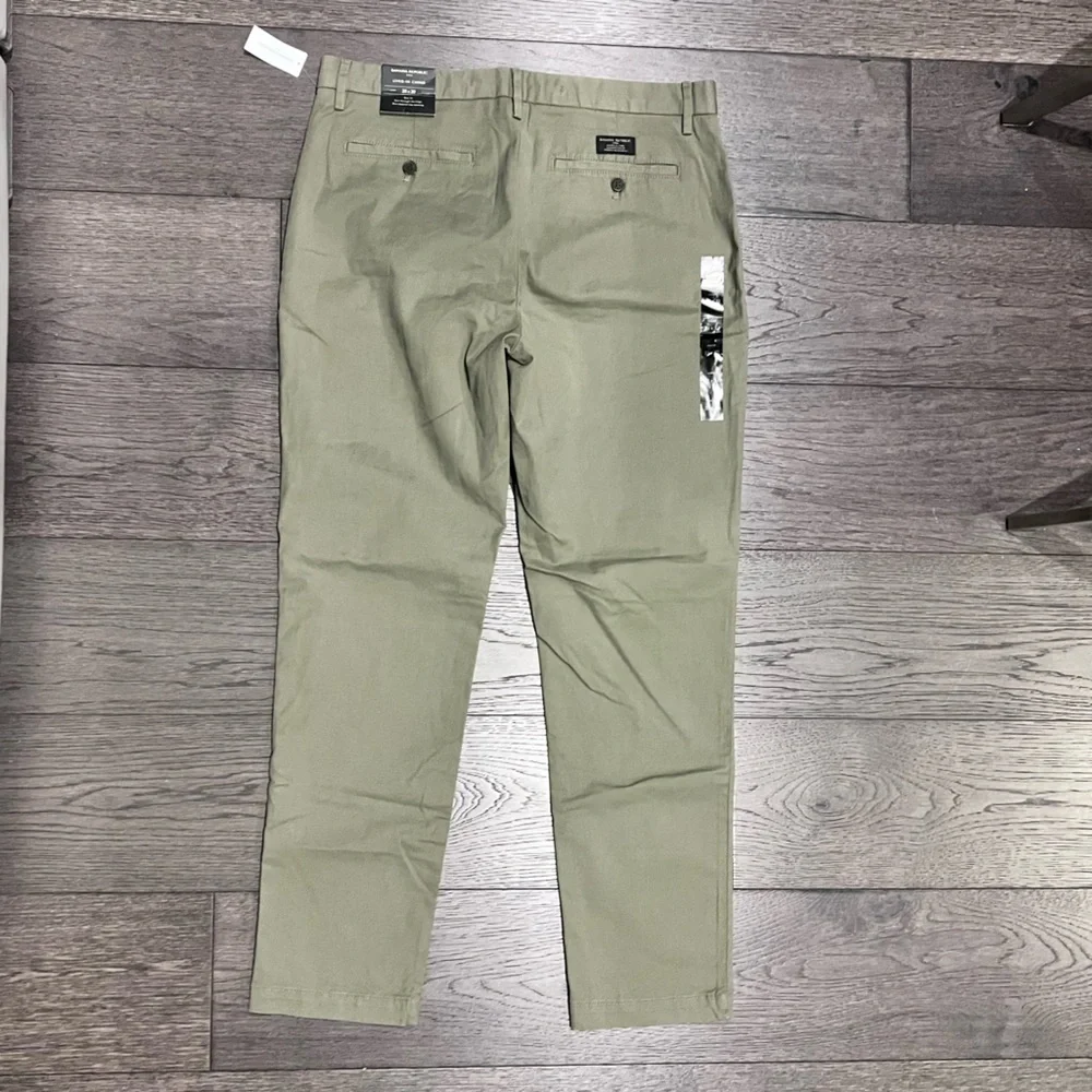 Banana Republic Olive Green Slim Chino Pants